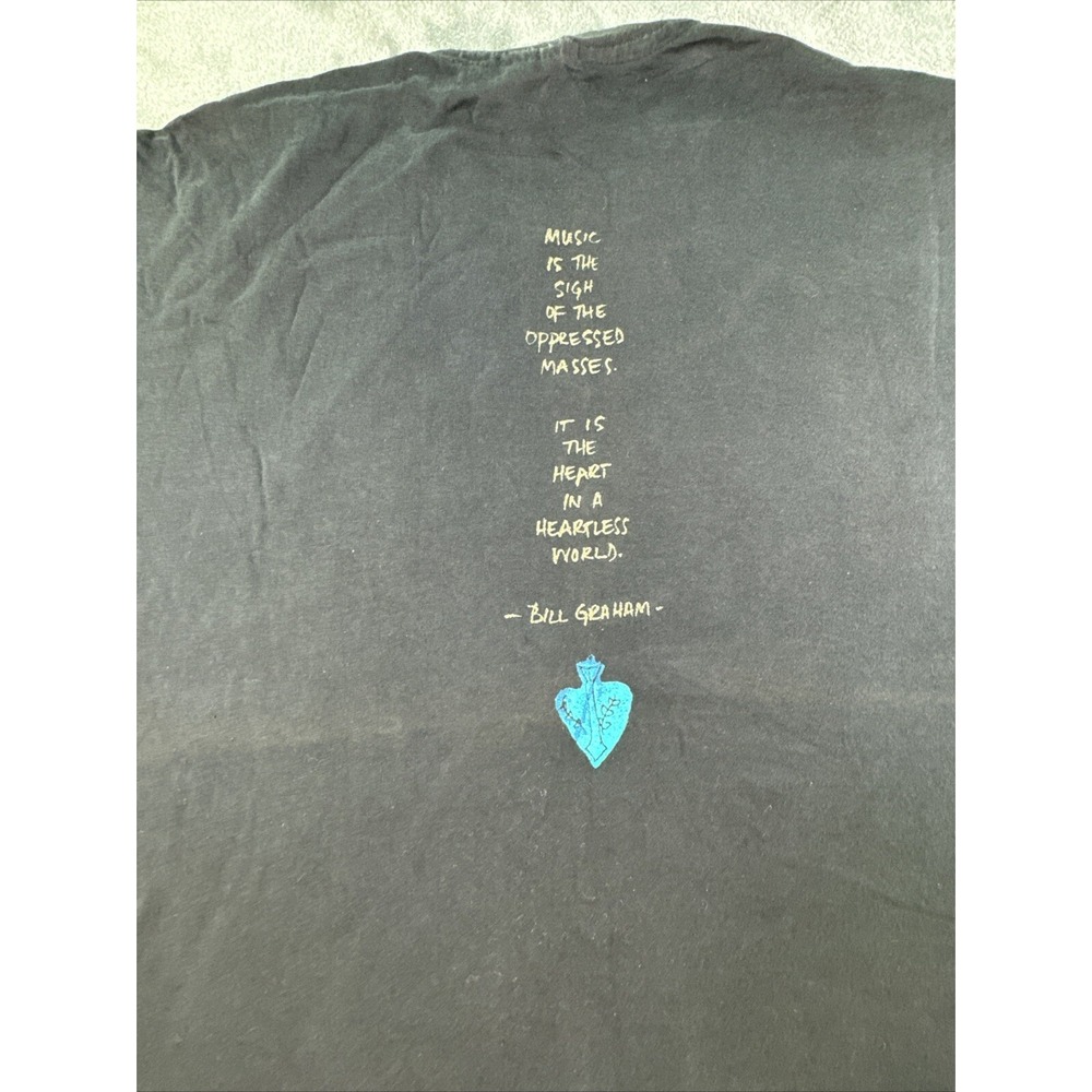 Vintage 90s Carlos‎ Santana Milagro T Shirt Single Stitch Tour Concert Rock XL - Picture 14 of 16